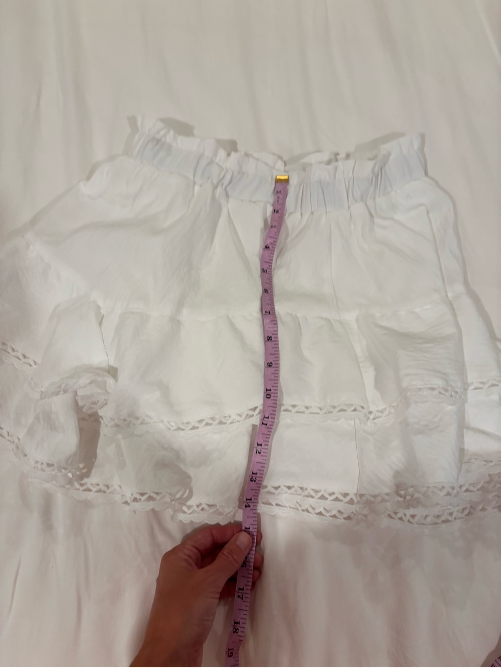 Source Unknown White Ruffled Skort - Picture 3 of 3